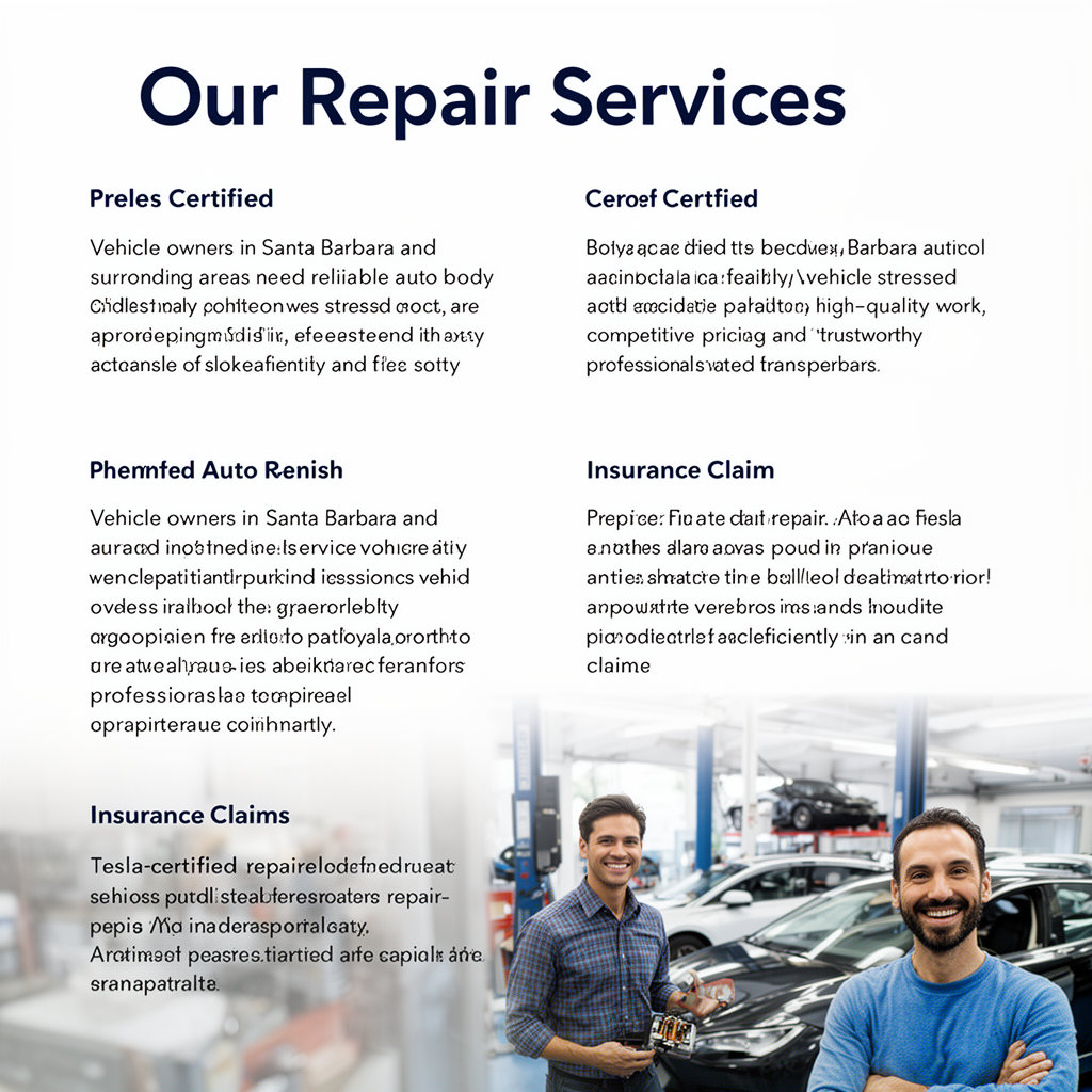 Premier Auto Finish technician performing expert auto body and collision repair in Santa Barbara