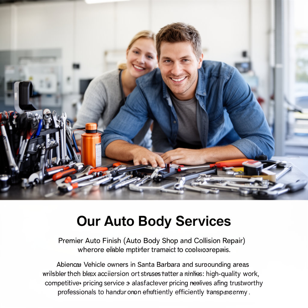 Premier Auto Finish professional technician performing expert auto body and collision repair in Santa Barbara
